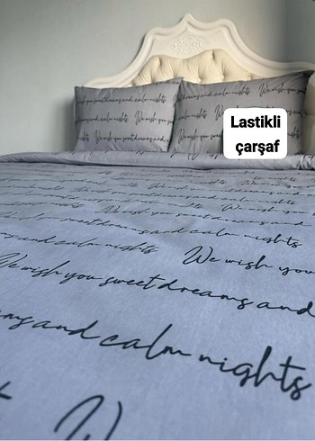 Lastikli Desenli Çarşaf Takımı - Görsel 9
