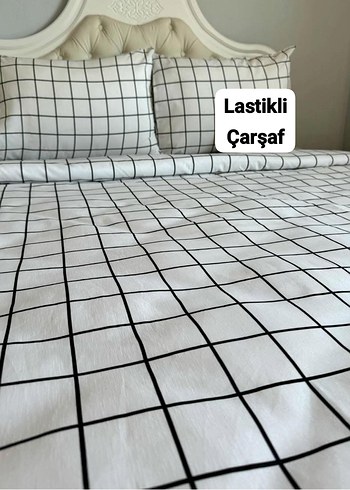 Lastikli Desenli Çarşaf Takımı - Görsel 3
