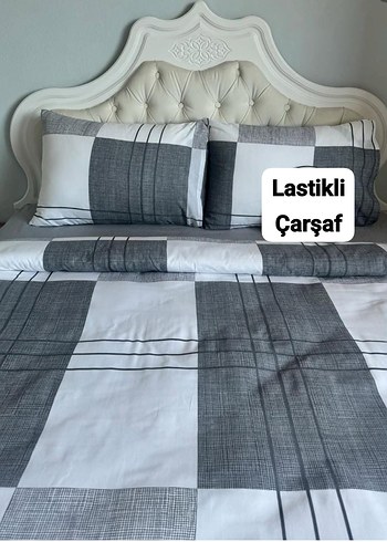 Lastikli Desenli Çarşaf Takımı - Görsel 15