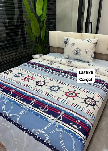 Lastikli Desenli Çarşaf Takımı - Görsel 7
