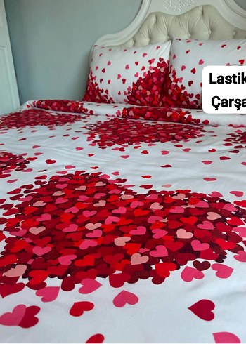 Lastikli Desenli Çarşaf Takımı - Görsel 17