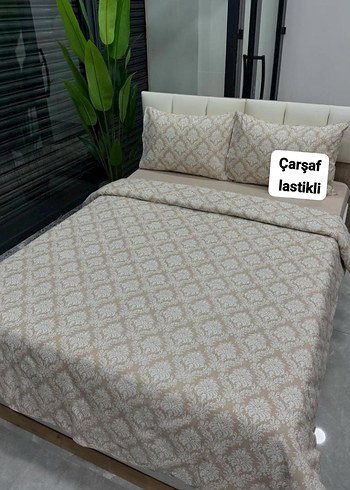 Lastikli Desenli Çarşaf Takımı - Görsel 19