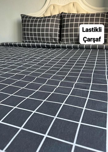 Lastikli Desenli Çarşaf Takımı - Görsel 8