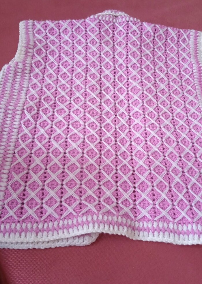 Bebek yeleği pembe  - Görsel 3