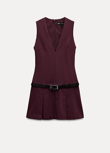 ZARA BORDO ELBİSE