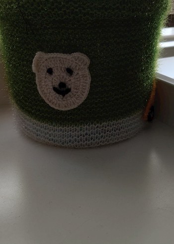 Yeşil Nakışlı Bebek sepeti el örgüsü renk olarak sipariş ver - Görsel 3