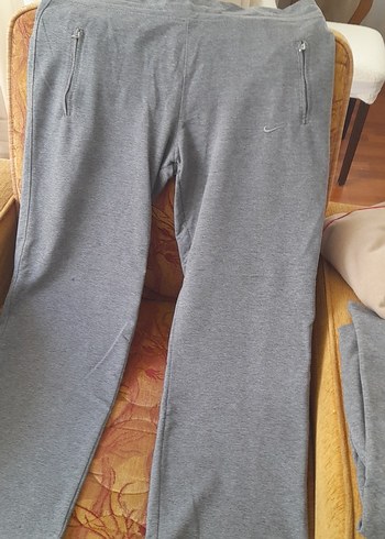 Gri Kadın Fermuarlı Eşofman Altı