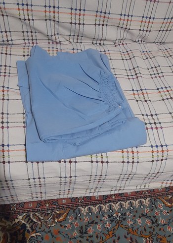 Düğmeli, Kısa Kollu Mavi Erkek Pijama Takımı - Görsel 2