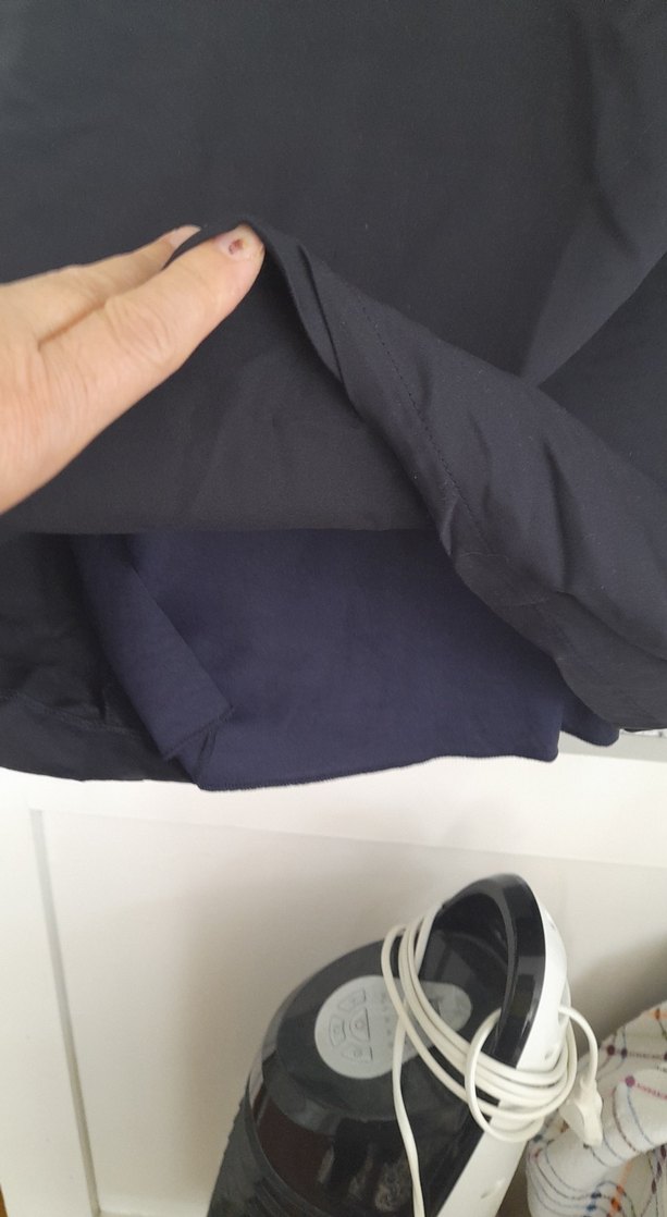 Düğmeli Siyah Midi elbise - Görsel 3