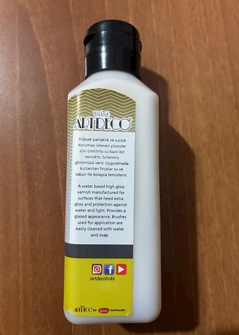 ArtDECO Ekstra Parlak Vernik 140 ml - Görsel 4