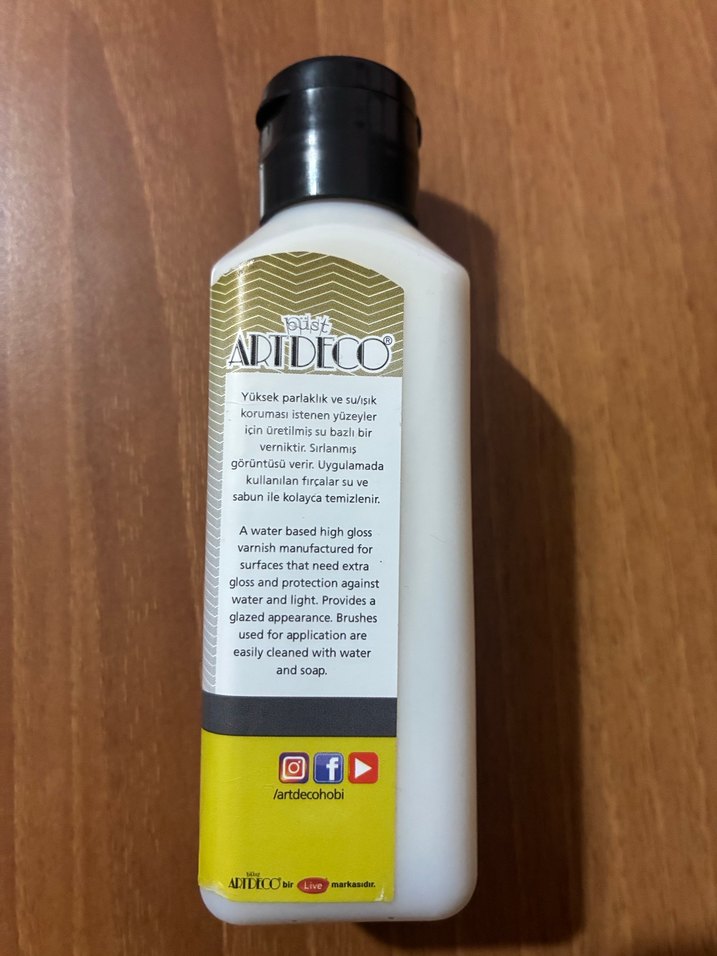 ArtDECO Ekstra Parlak Vernik 140 ml - Görsel 4