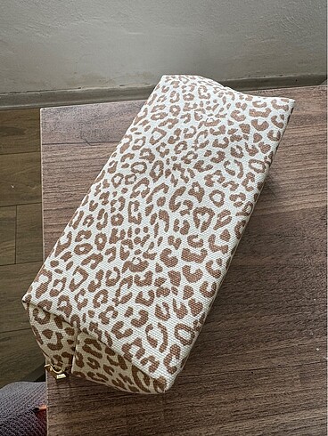 Leopar Makyaj Çantası - Görsel 4