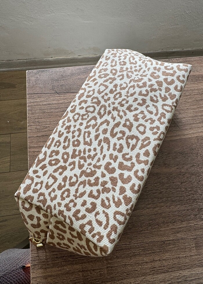 Leopar Makyaj Çantası - Görsel 4