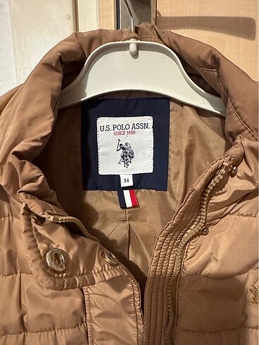 xs Beden camel Renk U.S.Polo Uzun Mont