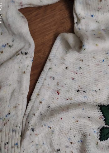 Bohem Tarzı Baykuş Desenli Örgü Kadın Kazak - Görsel 5