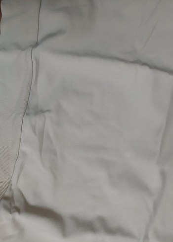 Beyaz Baskılı Kadın Uzun Sweatshirt - Görsel 6