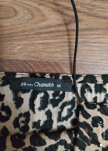 Leopar Desenli İnce Askılı Mini Kadın bluz. - Görsel 2