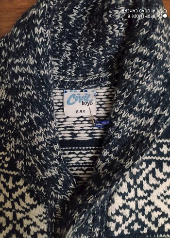 Gri Desenli Örgü Erkek Hırka - Görsel 3