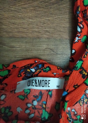 Renkli Desenli Kolsuz Mini Bluz - Görsel 4