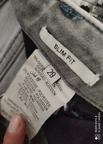 Gri Leopar Desenli Payetli Kadın Kumaş Pantolon - Görsel 5