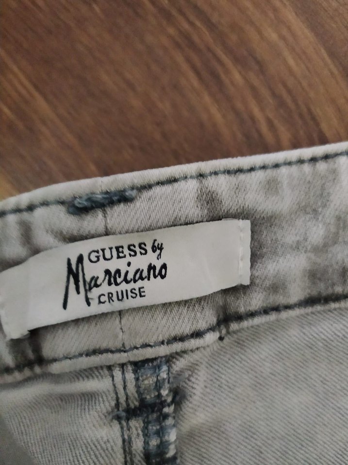 Gri Leopar Desenli Payetli Kadın Kumaş Pantolon - Görsel 4