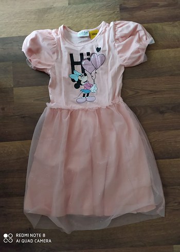 LC Waikiki Kız Çocuk Pembe Kısa Kollu Elbise