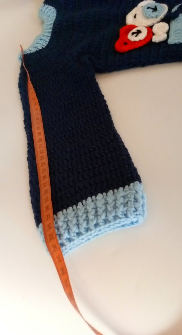 Erkek Bebek Örgü Takım Uzun Kollu - Görsel 5