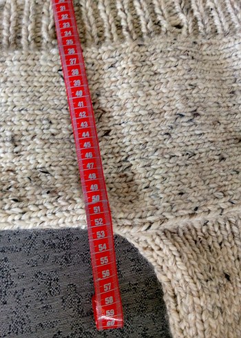 Bohem Midi Bej Kadın Örgü Krop Hırka - Görsel 7