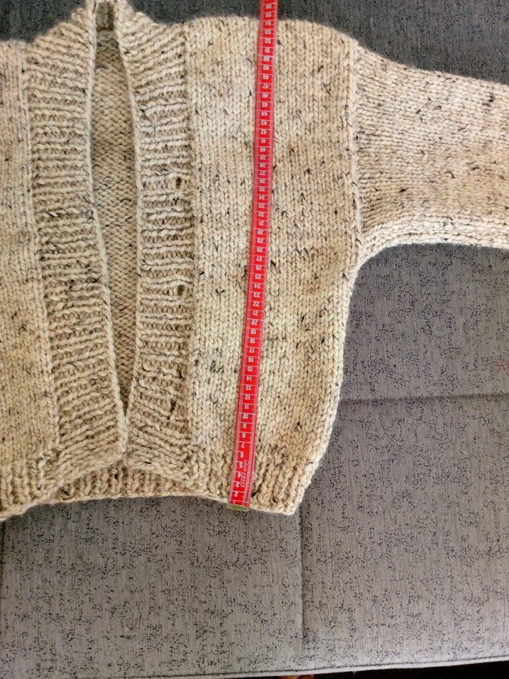 Bohem Midi Bej Kadın Örgü Krop Hırka - Görsel 5