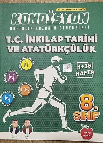 8.Sınıf Kondisyon T.C İnkılap Tarihi ve Atatürkçülük Haftalık Ka