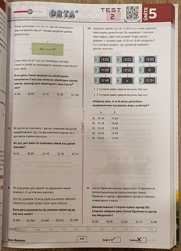  Limit Tyt Matematik Soru Bankası 