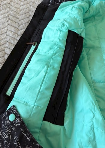 Fermuarlı Siyah Kadın Kayak Ve Snowboard Takımı - Görsel 5