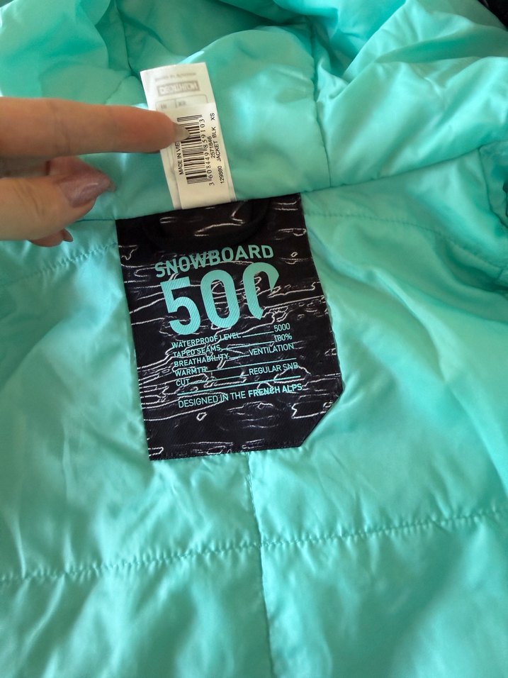 Fermuarlı Siyah Kadın Kayak Ve Snowboard Takımı - Görsel 3