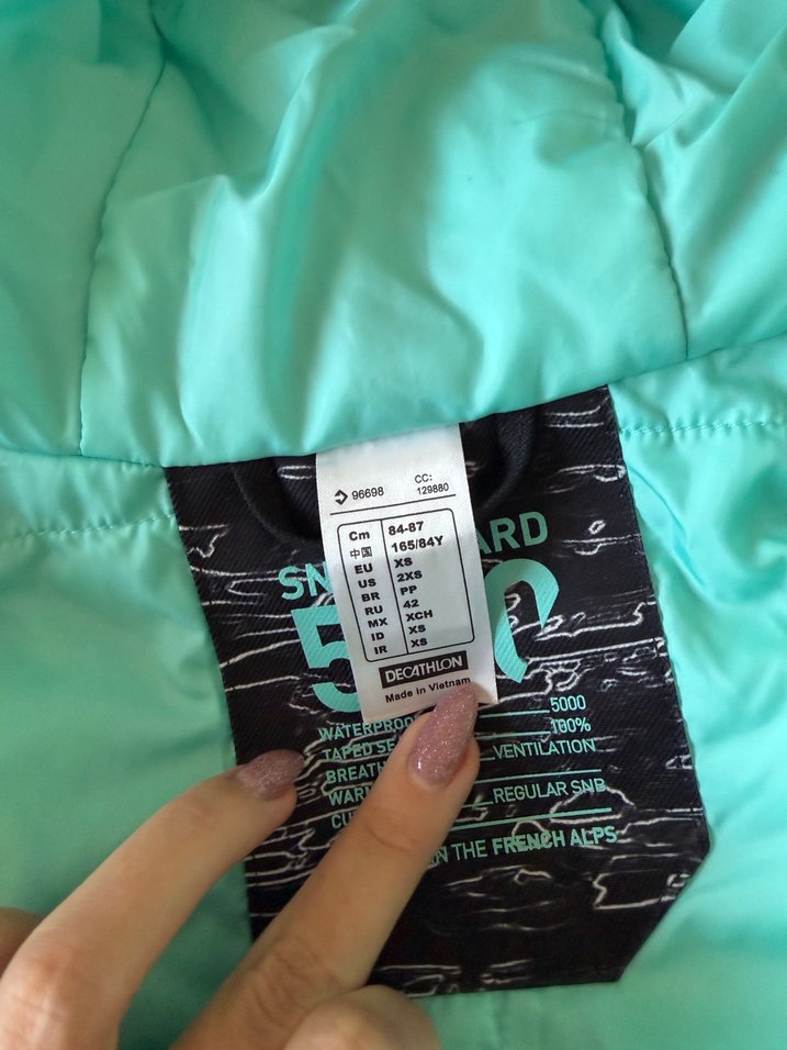 Fermuarlı Siyah Kadın Kayak Ve Snowboard Takımı - Görsel 4