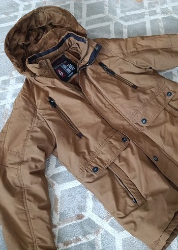 Kemerli Kahverengi Erkek  Mont - Görsel 2