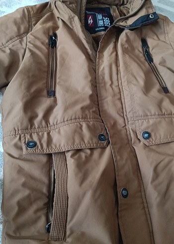 Kemerli Kahverengi Erkek  Mont - Görsel 3