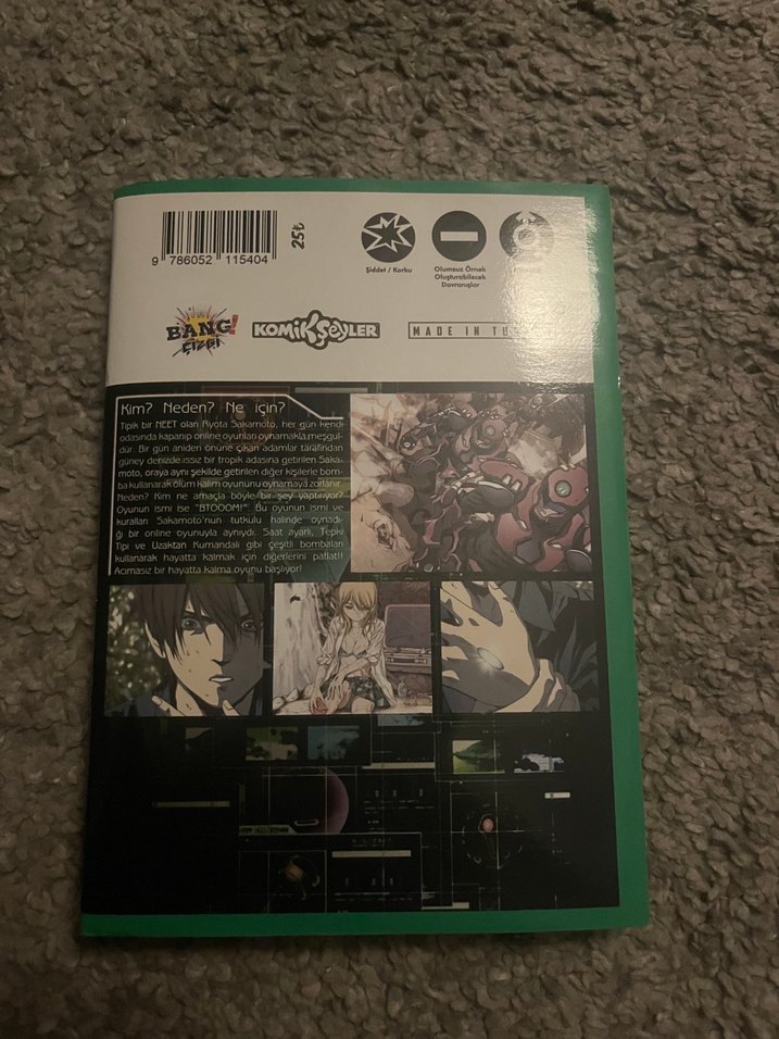 BTOOOM! Manga Cilt 1 türkçe - Görsel 2