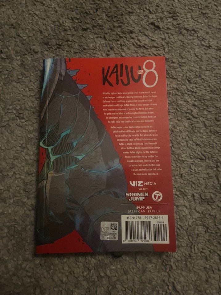 Kaiju No. 8 manga 1,2 ingilizce - Görsel 2