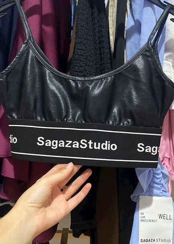 34 Beden Sagaza Madrid Siyah Mini Bralet