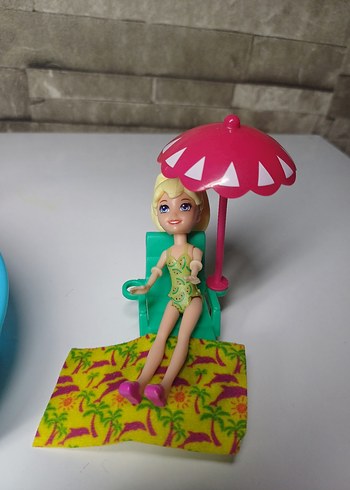 Beden Renk Polly pocket Renkli Havuzlu Oyuncak Bebek Seti