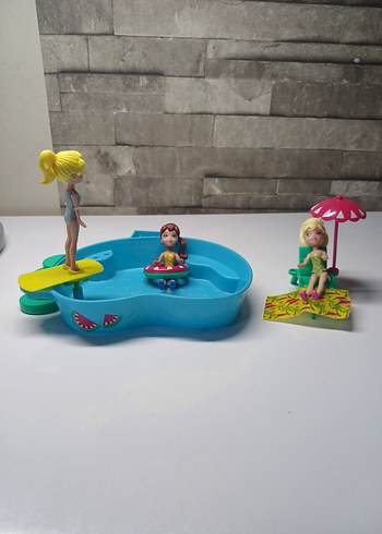 Polly Pocket Polly pocket Renkli Havuzlu Oyuncak Bebek Seti