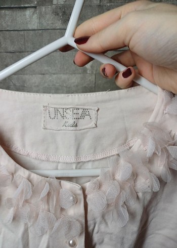 Bej Kız çocuk Bolero, Uzun Kollu, Düğmeli - Görsel 3