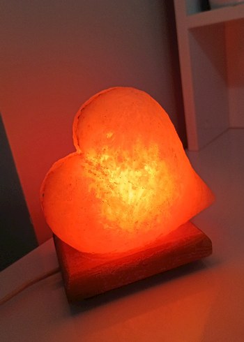 Kalp Şeklinde Işıklı Tuz Lambası - Görsel 2