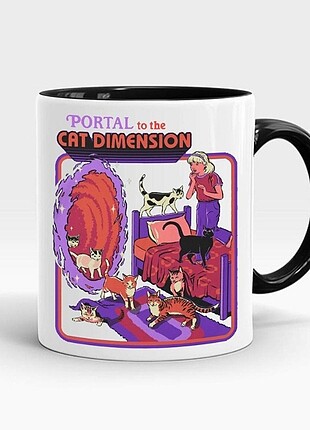 Portal to the cat dimension baskılı seramik kupa ve voldemort as