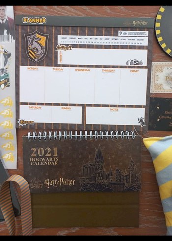 Harry Potter 2021 Altın Renkli Planlayıcı Seti - Görsel 3