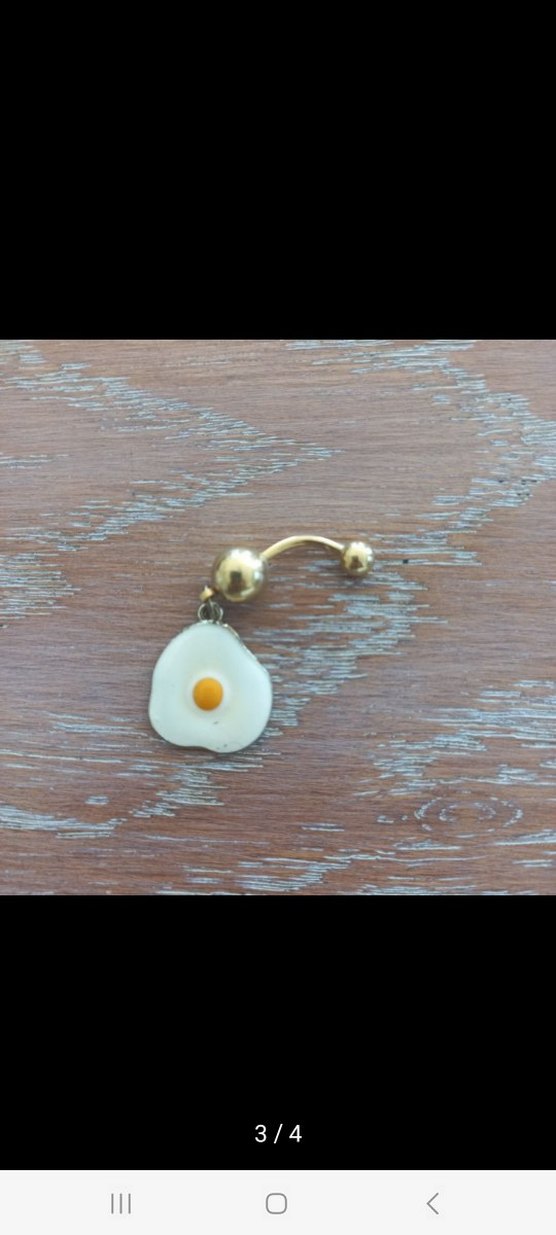 CERRAHİ ÇELİK GÖBEK PİERCİNG - Görsel 3