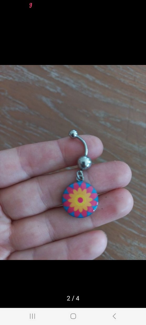 CERRAHİ ÇELİK GÖBEK PİERCİNG - Görsel 2