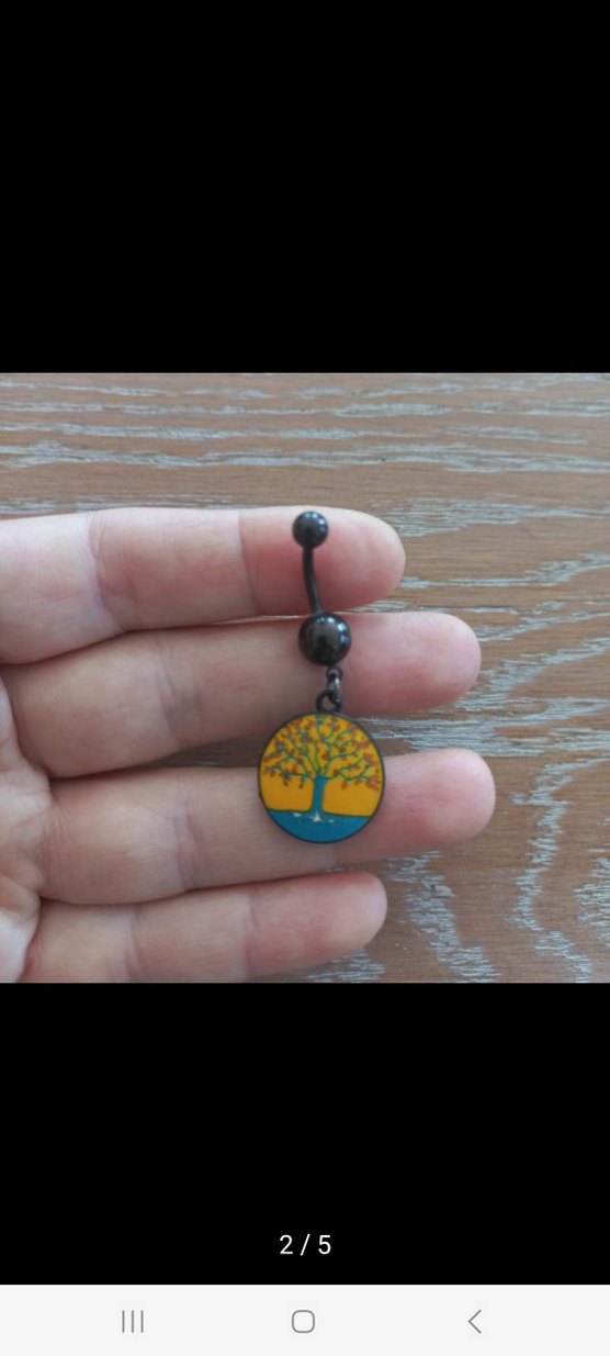 CERRAHİ ÇELİK GÖBEK PİERCİNG - Görsel 3