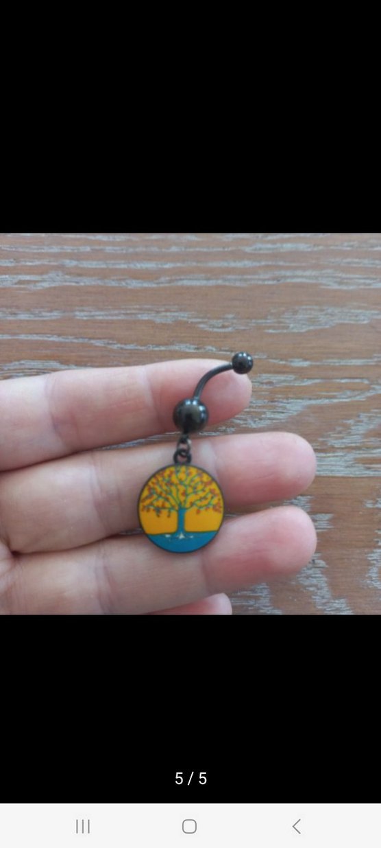 CERRAHİ ÇELİK GÖBEK PİERCİNG - Görsel 2