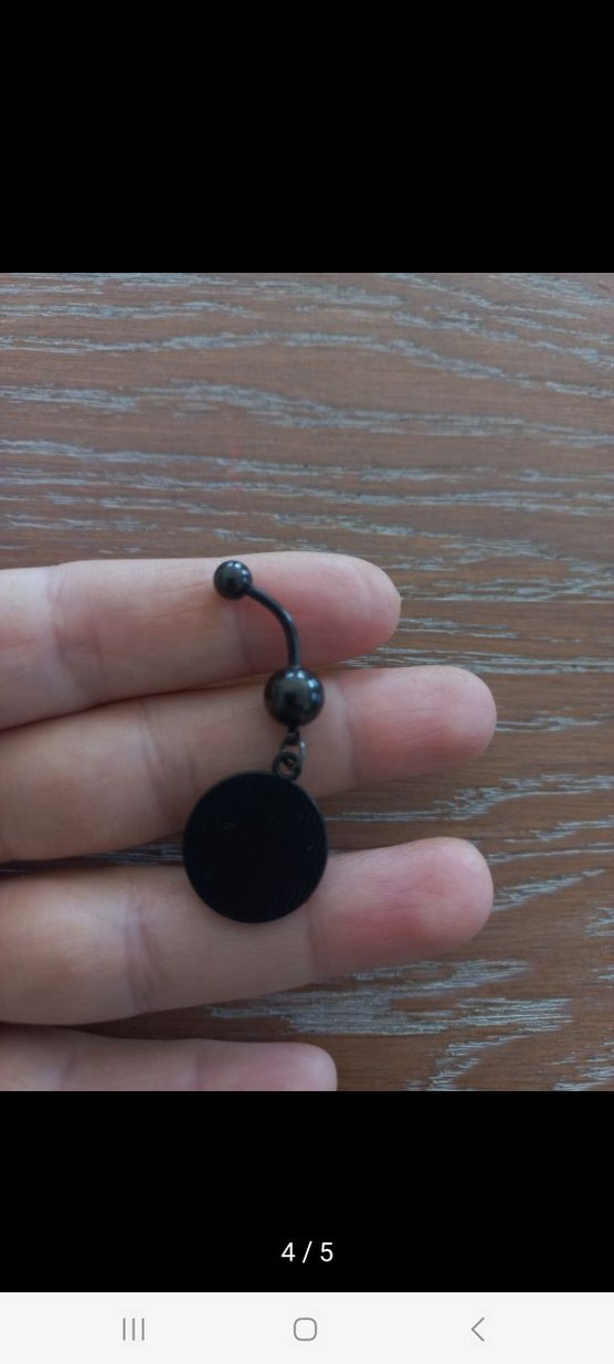 CERRAHİ ÇELİK GÖBEK PİERCİNG - Görsel 4